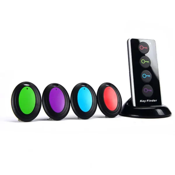 4-in-1 Localizzatore Chiavi Wireless – Dispositivo Anti-Smarrimento con Allarme 80dB, 30m di Portata, Ricerca Rapida con Pulsante, 4 Colori Inclusi - immagine 7