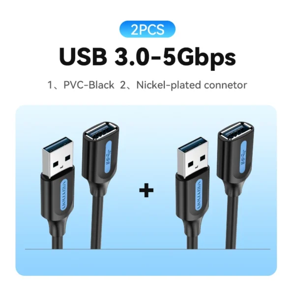 Cavo di Estensione USB 3.0 Vention ad Alta Velocità - immagine 12