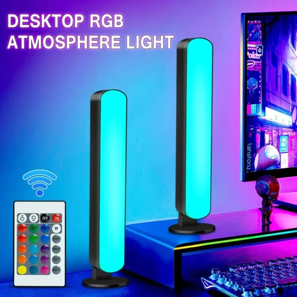 Lampada LED Smart RGB con Controllo Musicale – Barra Luminosa Ritmica a LED con App, Effetti Sincronizzati al Suono, Luce Ambientale