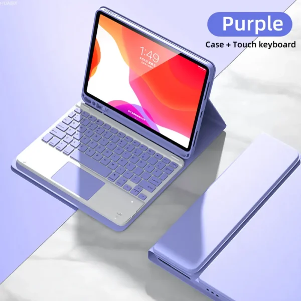 Custodia con Tastiera per iPad – Cover con Tastiera Staccabile e Supporto Magnetico - immagine 8