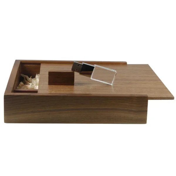 JASTER Maple Photo Album USB Flash Drive con Scatola in Legno – Pendrive 8GB, 16GB, 32GB, 64GB, 128GB Personalizzabile con Logo – Regalo per Fotografia, 17017035mm - immagine 12