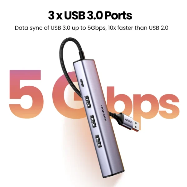 UGREEN Adattatore USB Ethernet 1000/100 Mbps - immagine 3