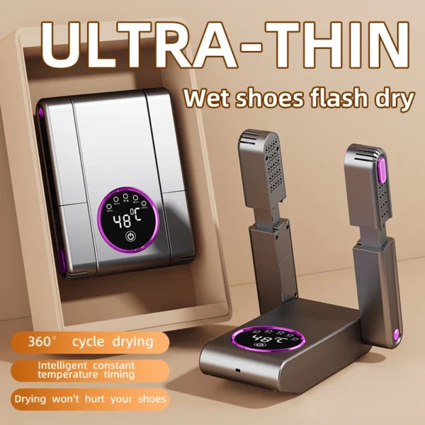 Asciuga Scarpe Intelligente con Timer Regolabile – Sterilizzatore e Deodorante Elettrico per Scarpe, Asciugatura Rapida e Riscaldamento Domestico - immagine 2