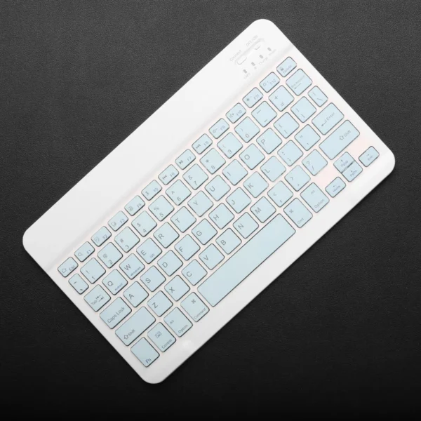 Tastiera Wireless Bluetooth 78 Tasti – Mini Tastiera Compatibile con Android, iOS, Windows, per PC, iPad, Tablet, Smart TV - immagine 11