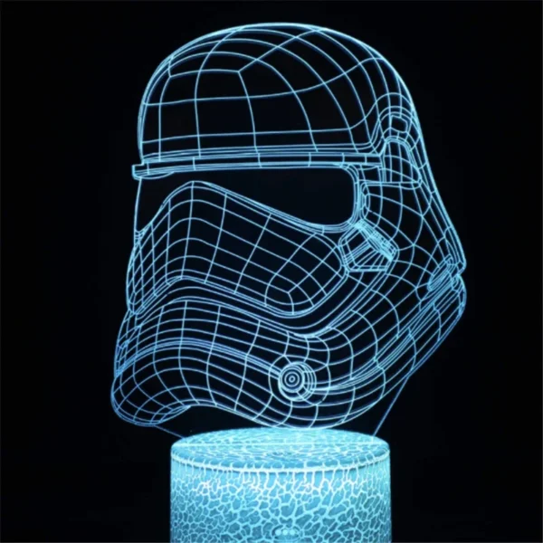 Lampada 3D LED Baby Yoda Anime – Luce Notturna Illusione Ottica Multicolore per Cameretta Bambini, Decorazione da Tavolo, Stile Manga Groot - immagine 23