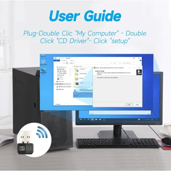 Adattatore USB Bluetooth 5.4 - immagine 5