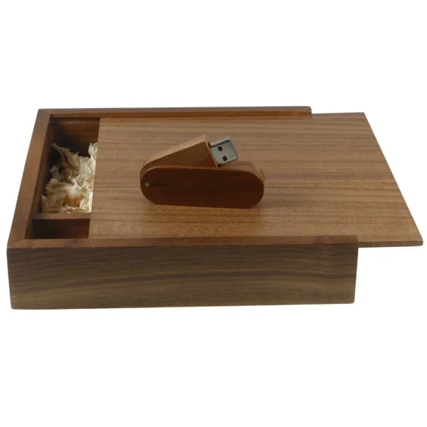 JASTER Maple Photo Album USB Flash Drive con Scatola in Legno – Pendrive 8GB, 16GB, 32GB, 64GB, 128GB Personalizzabile con Logo – Regalo per Fotografia, 17017035mm - immagine 10