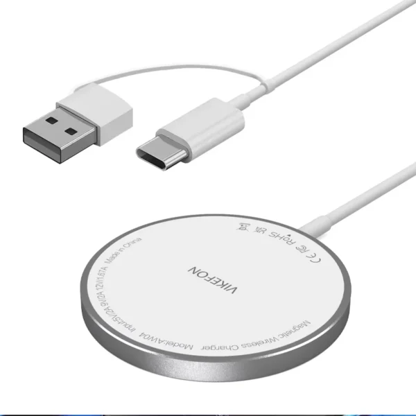 Caricatore Wireless Magnetico 100W USB + Type-C – Compatibile MagSafe – Base di Ricarica Rapida Universale - immagine 11