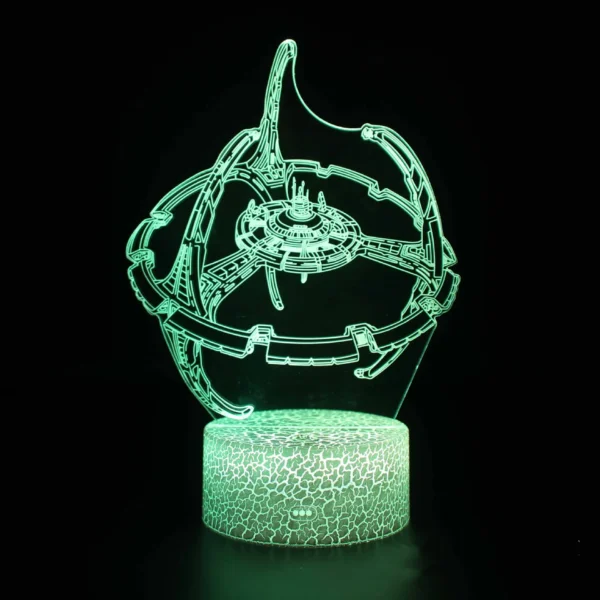 Lampada 3D LED Baby Yoda Anime – Luce Notturna Illusione Ottica Multicolore per Cameretta Bambini, Decorazione da Tavolo, Stile Manga Groot - immagine 16