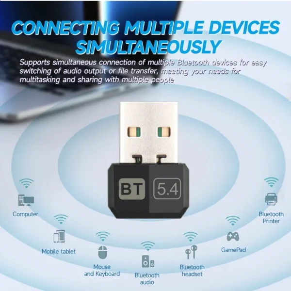 Adattatore USB Bluetooth 5.4 - immagine 3