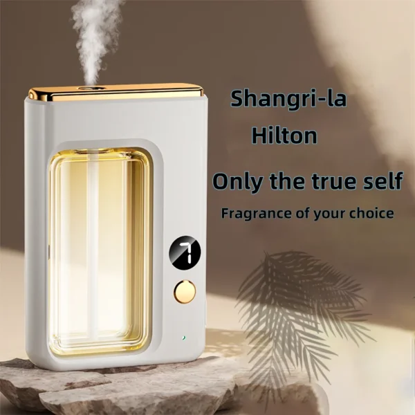 Atomizzatore di Fragranza Aromaterapia con Display Digitale, 7 Velocità Regolabili, Macchina per Aromaterapia Perfetta per Shangri-La e Hilton, Profumo per Ambienti e Relax - immagine 4