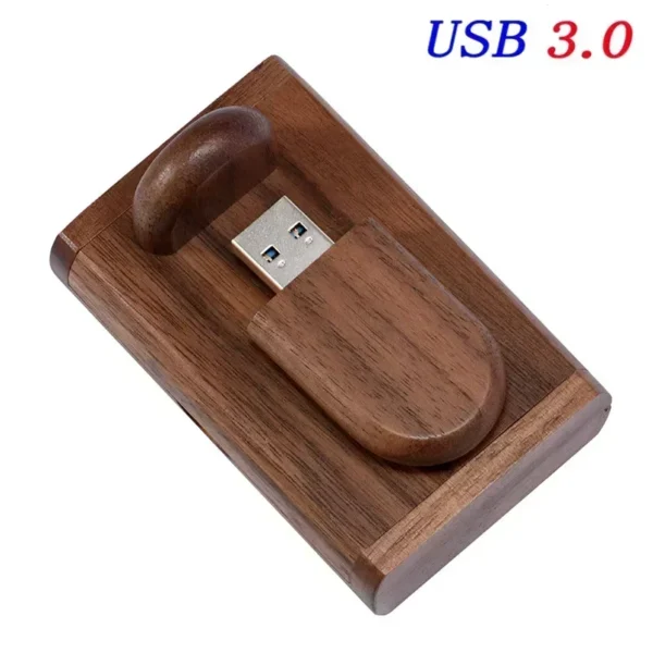 USB 3.0 Wedding Gift Pendrive – Flash Drive Personalizzato con Logo, Scatola in Legno Elegante – 8GB, 16GB, 32GB, 64GB Memory Stick U Disk con Campione Gratuito - immagine 13