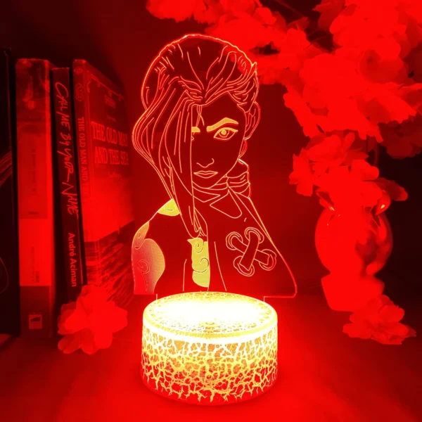 Lampada Notturna 3D League of Legends Jinx – Luce LED Illusione Ottica per Camera da Letto, Decorazione per Fan di LOL – Regalo di Natale per Bambini e Adulti, Game Room Decor - immagine 6