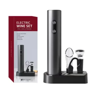 Apribottiglie Elettrico per Vino – Cavatappi Automatico Ricaricabile per Vino Rosso, Accessorio da Cucina Elegante e Facile da Usare