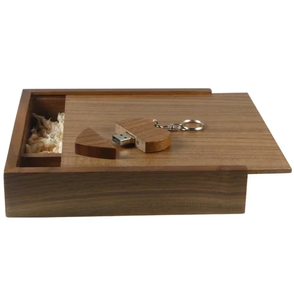 JASTER Maple Photo Album USB Flash Drive con Scatola in Legno – Pendrive 8GB, 16GB, 32GB, 64GB, 128GB Personalizzabile con Logo – Regalo per Fotografia, 17017035mm - immagine 16
