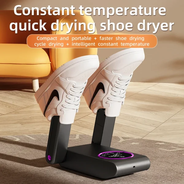 Asciuga Scarpe Intelligente con Timer Regolabile – Sterilizzatore e Deodorante Elettrico per Scarpe, Asciugatura Rapida e Riscaldamento Domestico - immagine 5