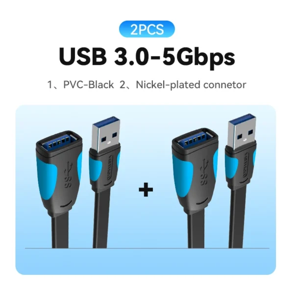 Cavo di Estensione USB 3.0 Vention ad Alta Velocità - immagine 8