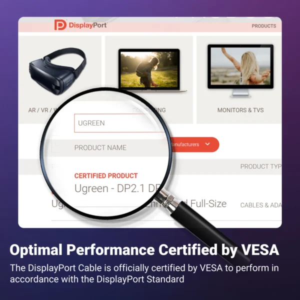 UGREEN Cavo DisplayPort 16K/8K - immagine 5