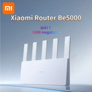 Xiaomi Router BE5000 WiFi 7 – Velocità Fino a 5011Mbps, Porta 2.5G, Supporto Mesh