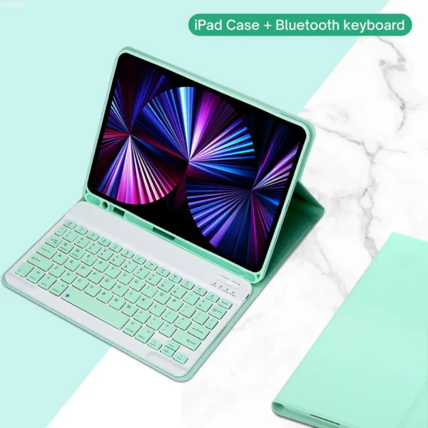Custodia con Tastiera per iPad – Cover con Tastiera Staccabile e Supporto Magnetico - immagine 18