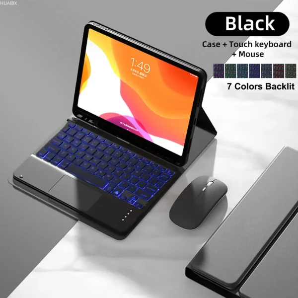 Custodia con Tastiera per iPad – Cover con Tastiera Staccabile e Supporto Magnetico - immagine 14