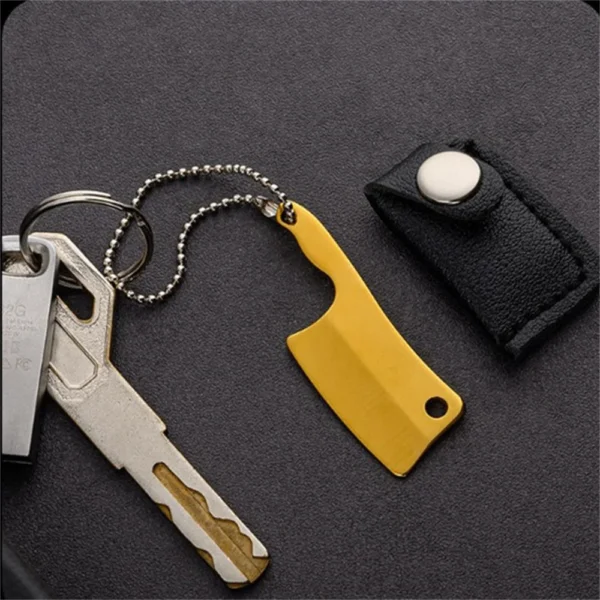 Coltellino Mini da Cucina Portachiavi – Apribottiglie, Tagliacarte, Lama Fissa EDC Tascabile, Portatile e Decorativo per Donna e Uomo - immagine 4
