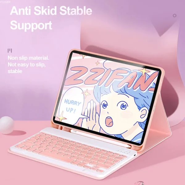 Custodia con Tastiera per iPad – Cover con Tastiera Staccabile e Supporto Magnetico - immagine 3