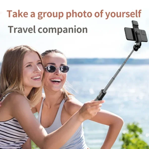 3 in 1 Wireless Selfie Tripod con Luce di Riempimento e Bluetooth - immagine 6