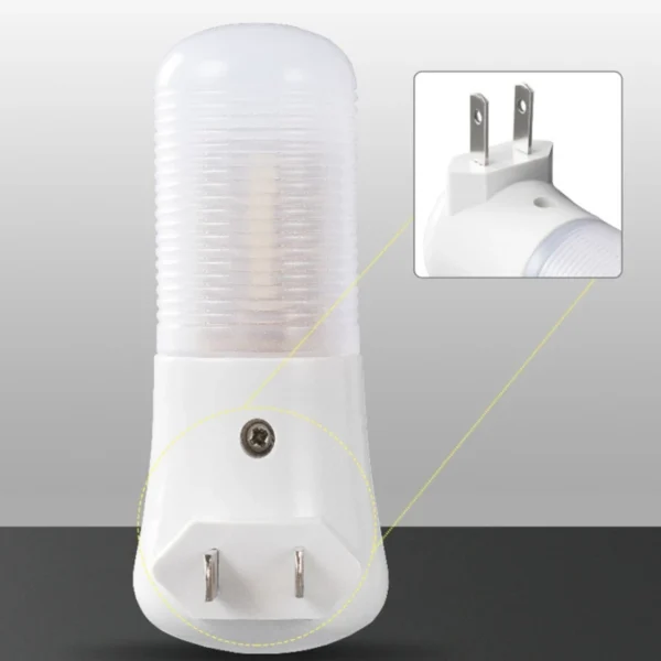 Luce Notturna LED con Pulsante – Spina EU/US, Lampada da Presa per Camera da Letto, Bambini, Corridoio, Casa - immagine 5