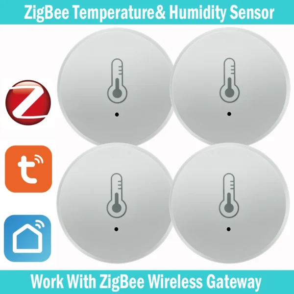 Sensore di Temperatura e Umidità Tuya Zigbee – Termoigrometro Smart con Controllo Vocale, Monitoraggio in Tempo Reale, Compatibile con Alexa e Google Home - immagine 7