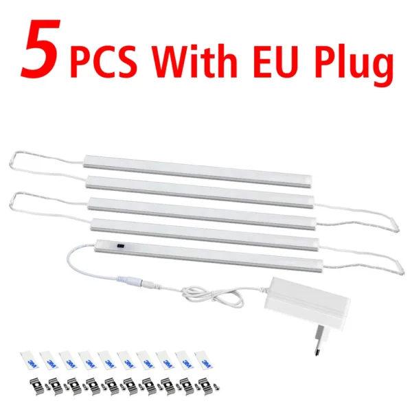 Under Cabinet Sensor Light LED - Luce a Movimento Senza Fili per Cucina, Mobili, Tavolo, Illuminazione Sottobanco, Lampada a Sensore di Movimento, Barra Concatenabile per Cucina - immagine 7