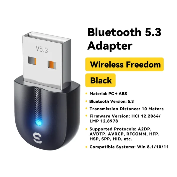 Essager Adattatore USB Bluetooth 5.3 - immagine 7