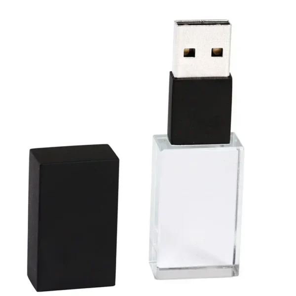 Chiavetta USB in Cristallo Personalizzata 128GB – Pen Drive Elegante con Logo Inciso – Regalo per Matrimoni, Eventi, Aziende – USB 2.0 64GB / 32GB - immagine 14