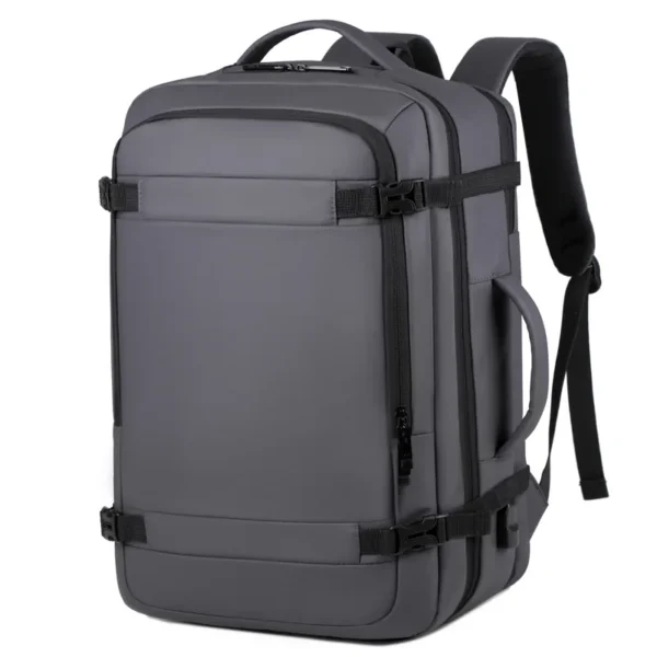 Zaino da Viaggio USB Espandibile da 40L - Borsa da Mano Approvata per Voli - Resistente all’Acqua e Durabile, Compatibile con Laptop fino a 17 Pollici, Zaino da Viaggio con Caricatore USB per Aereo - immagine 10
