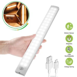 Wireless LED Night Light con Sensore di Movimento - Luce Notturna Senza Fili per Cucina, Camera da Letto, Armadio, Scala e Retroilluminazione - Lampada con Rilevatore di Movimento per Casa