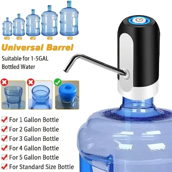 Dispenser d’Acqua Elettrico e Manuale – Erogatore Automatico per Casa, Cucina, Ristorante o Giardino - immagine 5
