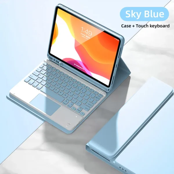 Custodia con Tastiera per iPad – Cover con Tastiera Staccabile e Supporto Magnetico - immagine 7