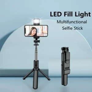 3 in 1 Wireless Selfie Tripod con Luce di Riempimento e Bluetooth