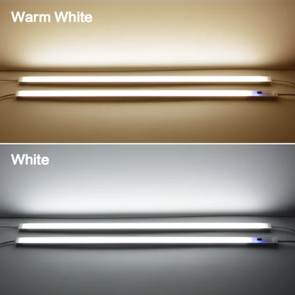 Under Cabinet Sensor Light LED - Luce a Movimento Senza Fili per Cucina, Mobili, Tavolo, Illuminazione Sottobanco, Lampada a Sensore di Movimento, Barra Concatenabile per Cucina - immagine 5
