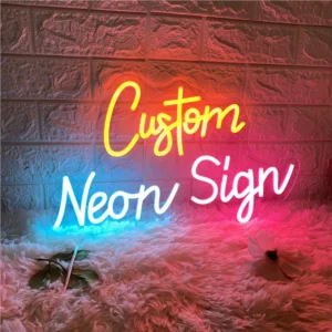 Insegna al Neon Personalizzata LED – Scritta Luminosa per Camera, Matrimonio, Festa, Bar, Negozio – Decorazione a LED su Misura per Compleanni ed Eventi