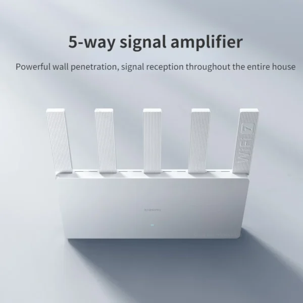 Xiaomi Router BE5000 WiFi 7 – Velocità Fino a 5011Mbps, Porta 2.5G, Supporto Mesh - immagine 5