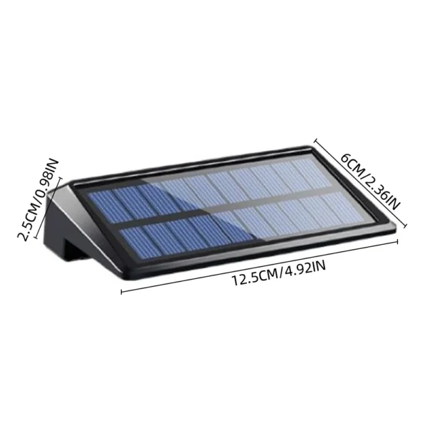 Set 2 Luci Solari da Parete – 4 LED Impermeabili per Recinzioni, Muretti, Sentieri e Giardini - immagine 3