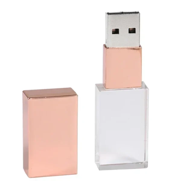 Chiavetta USB in Cristallo Personalizzata 128GB – Pen Drive Elegante con Logo Inciso – Regalo per Matrimoni, Eventi, Aziende – USB 2.0 64GB / 32GB - immagine 16