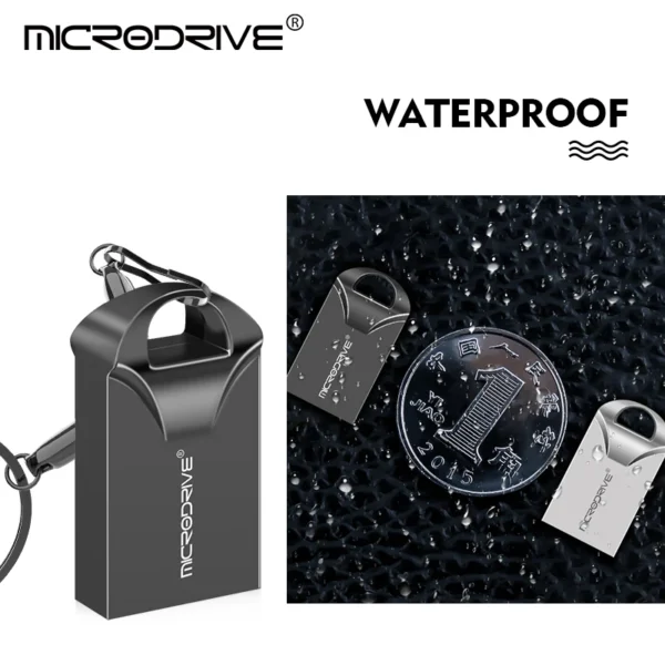 Mini USB Flash Drive Pen Drive USB 2.0 – Memoria USB 64GB, 32GB, 16GB, 8GB, 4GB, Stick con Anello Portachiavi - immagine 4