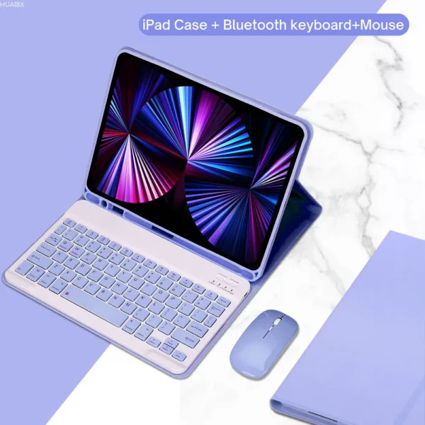 Custodia con Tastiera per iPad – Cover con Tastiera Staccabile e Supporto Magnetico - immagine 23