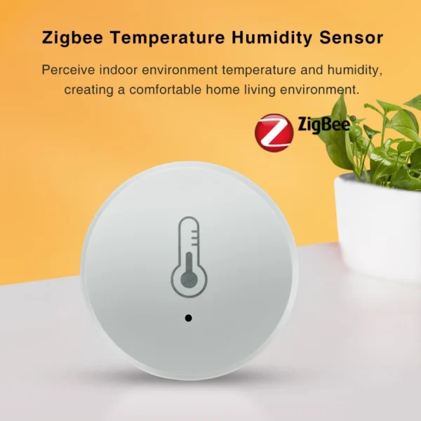 Sensore di Temperatura e Umidità Tuya Zigbee – Termoigrometro Smart con Controllo Vocale, Monitoraggio in Tempo Reale, Compatibile con Alexa e Google Home - immagine 4
