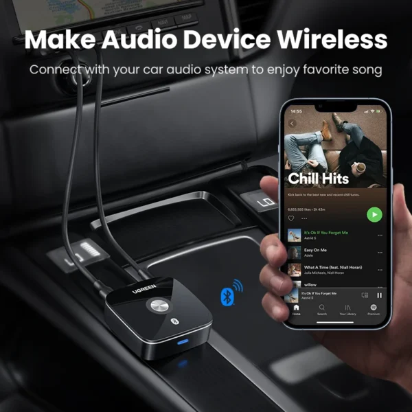 UGREEN Adattatore Bluetooth RCA con aptX HD – Trasmettitore Audio Wireless - immagine 6