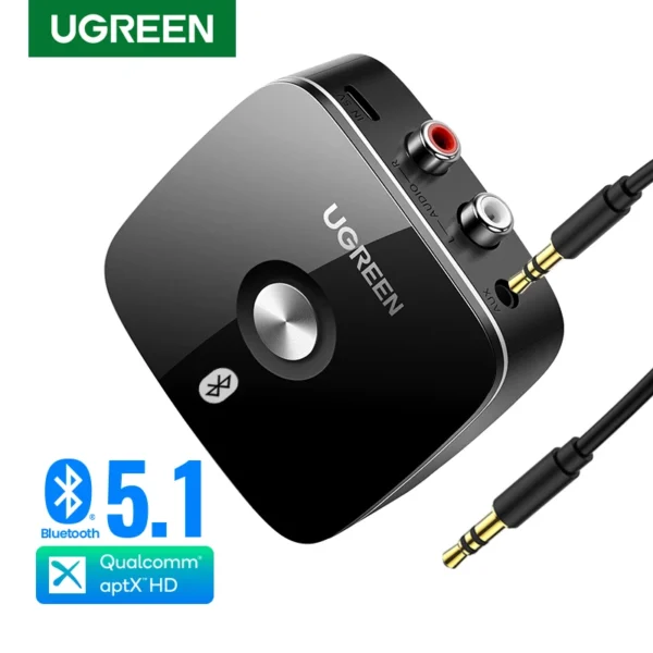 UGREEN Adattatore Bluetooth RCA con aptX HD – Trasmettitore Audio Wireless