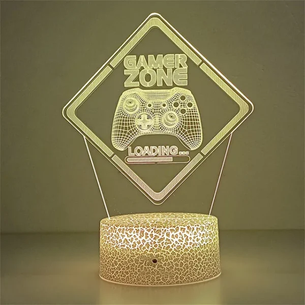 Lampada LED 3D da Gaming – Luce Notturna - immagine 16