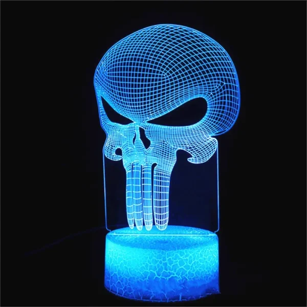 Lampada 3D LED Baby Yoda Anime – Luce Notturna Illusione Ottica Multicolore per Cameretta Bambini, Decorazione da Tavolo, Stile Manga Groot - immagine 29